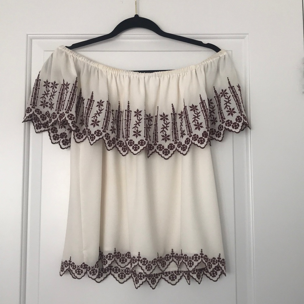 Off the shoulder blouse